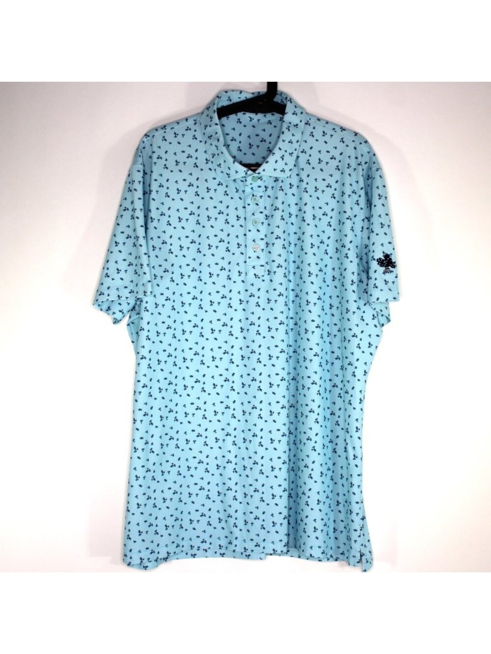 G/Fore Mens XL Geometric Patterned Golf Polo Shirt Z4